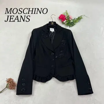 K204 새상품급 L 모스키노 자수 테일러드 자켓 여성용