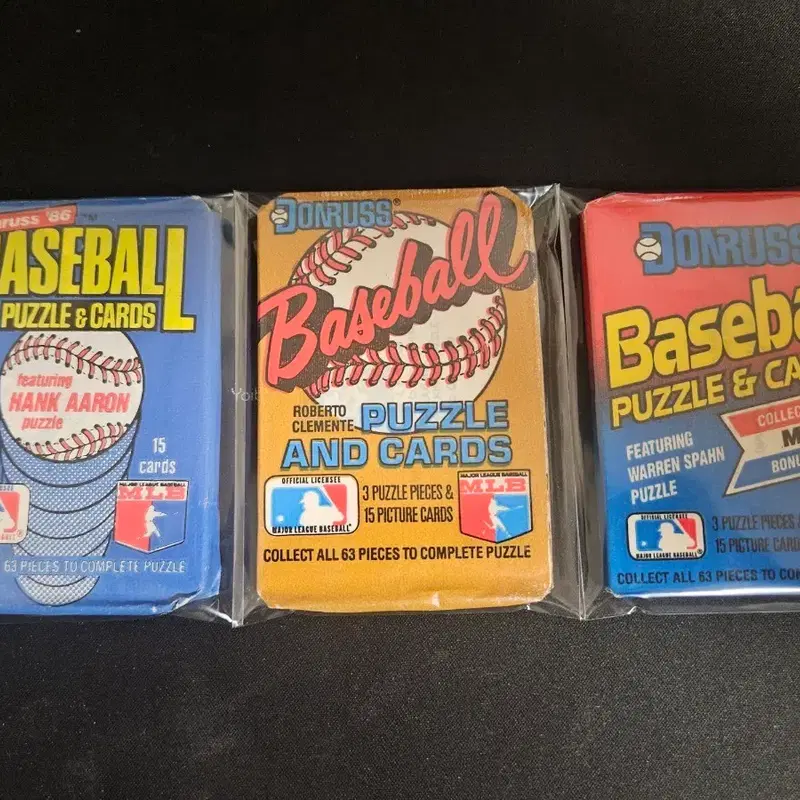 스포츠카드 mlb 돈러스 86,87,89 빈티지 올드 카드팩 일괄