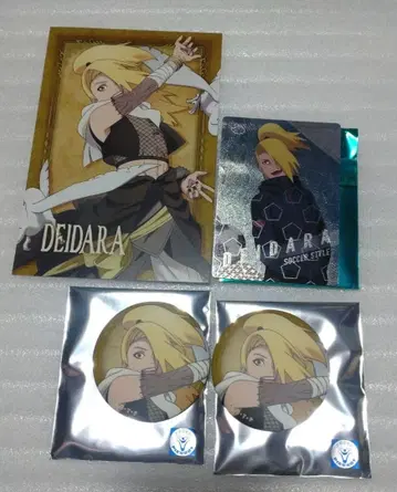 NARUTO 질풍전 인전 모험담 이디스 그림 카드 캔뱃지 데이다라