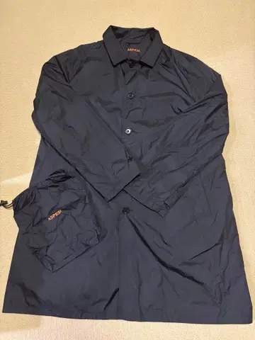 아스펜지 ASPESI 네이비 나일론 스텐카라 코트 수납 가능