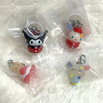 산리오 메지루시 액세서리 우사하나 쿠로미 마론 크림