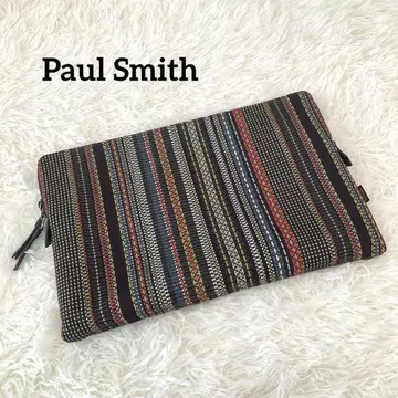 새상품급 Paul Smith 스트라이프 클러치백 핸드백 스트라이프