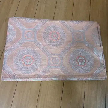 오렌지 계열 팔각형 무늬 오비