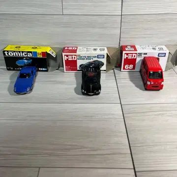 토미카 미니카 3대 세트 파랑 빨간색 블랙
