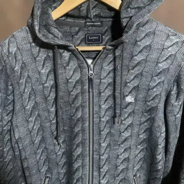 라코스테 콜라보 니트 패턴 후드티 사이즈 표기 4