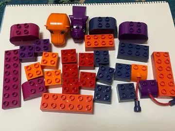 동물 얼굴 포함 블록 세트