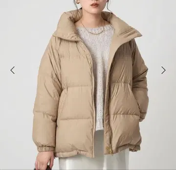 새상품 green label relaxing 타프타 리버서블 다운