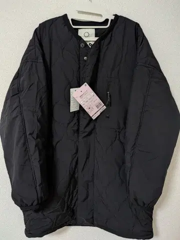 택 포함 새상품 워크맨 방풍 발수 스트레치 퀼팅 코트 블랙 L