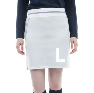 [ 화이트 L ] 골프 여성용 타미힐피거 라인 로고 스커트