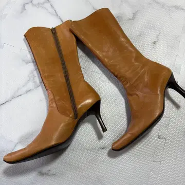 인기 FABIO RUSCONI 파비오 루스코니 가죽 미들 부츠