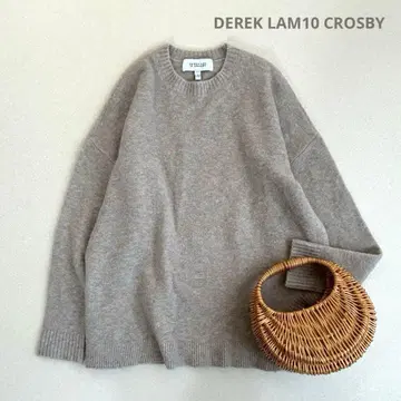 DEREK LAM10 CROSBY 비대칭 니트 루즈핏 울