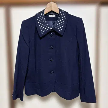 [ 새상품 ] 네이비 스터드 부착 자켓과 스커트 세트 일본제