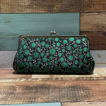 모자 가마구치 장지갑 자카드 재입고