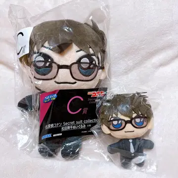 명탐정 코난 마츠다 진페이 봉제 인형 마스코트 세가 럭키 쿠지