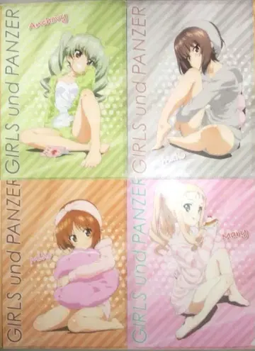 걸즈&판처 A4 클리어 파일 4장 세트 상품