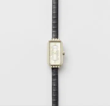 agete 아가트 스퀘어 페이스 가죽 벨트 워치