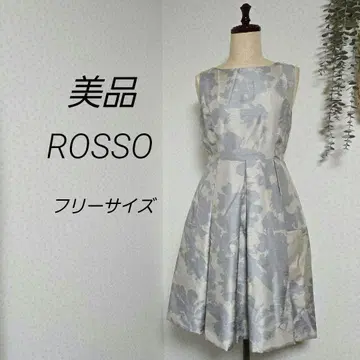 새상품급 어반리서치 로쏘 샨탄 프린트 드레스 M L 그레이 베이지