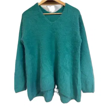 미사용 니트 플레어 풀오버 니트 그린 정가 33,000