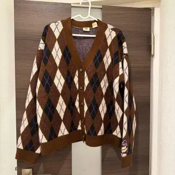 Levi's 가디건 니트 아가일
