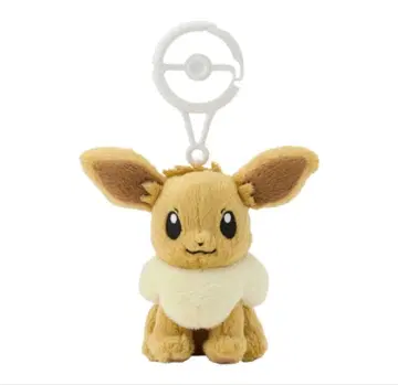 이브이 봉제 인형 스트랩 클립식 카라비너 포함