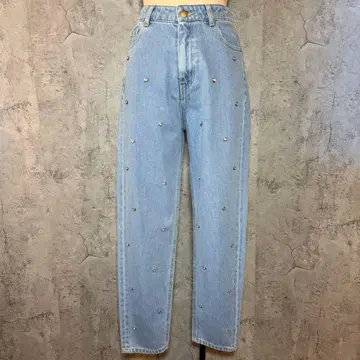 Liala x PG 큐빅 장식 데님 팬츠