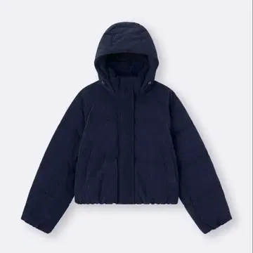 GU 웜 패디드 코듀로이 블루종