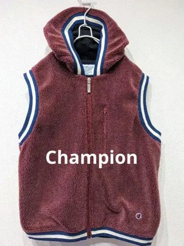 Champion 남성용 플리스 보아 자수 로고 후드티 베스트