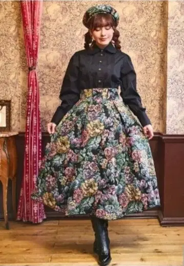 시마무라 쿠루미 노엘 드 메모와르 고블랑 스커트 M