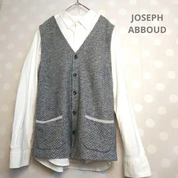 [ 새상품급 ] JOSEPH ABBOUD 울 혼방 니트 베스트