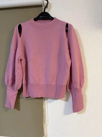 즉시 구매 가능 CELFORD 어깨 슬릿 니트 풀오버 36 캐시미어