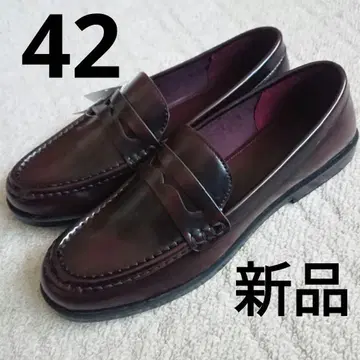 택 포함 새상품 H&M 로퍼 버건디 42 약 26~26.5cm 남성용