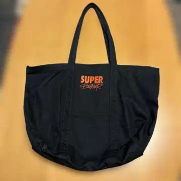 SUPER BEAVER 빅 토트백 블랙