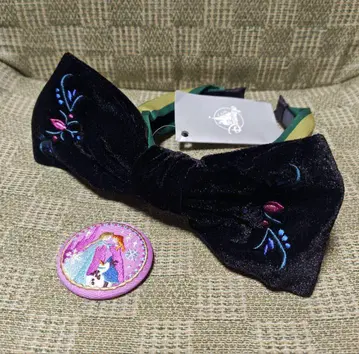 겨울왕국 머리띠 안나 엘사 디즈니 자수 캔뱃지 올라프