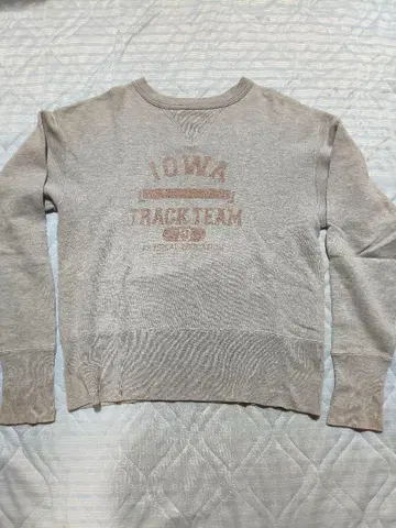 챔피온 맨투맨 복각 런택 스태인드 칼리지 프린트 5단