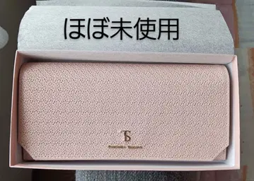 새상품급 사만다 타바사 장지갑 핑크 베이지