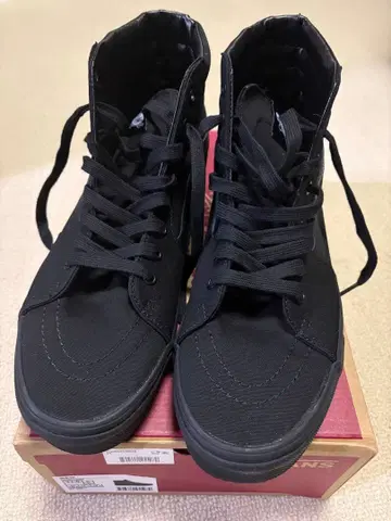 VANS 반스 블랙스케이트 하이 스니커즈 블랙 29cm US11