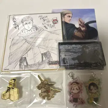 진격의 거인 엘빈 리바이 엽서 핀즈 참 색지 프리카페