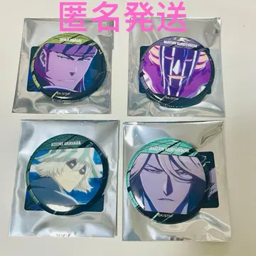 BLEACH 천년혈전편 명장면 글리터 캔뱃지 우라하라 키스케 4개 세트