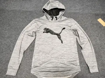 PUMA 후드 부착 그레이 후드티 일본 M 사이즈 정도