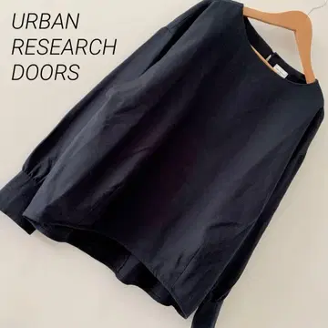 URBAN RESEARCH DOORS 블라우스 코쿤 블랙 프리