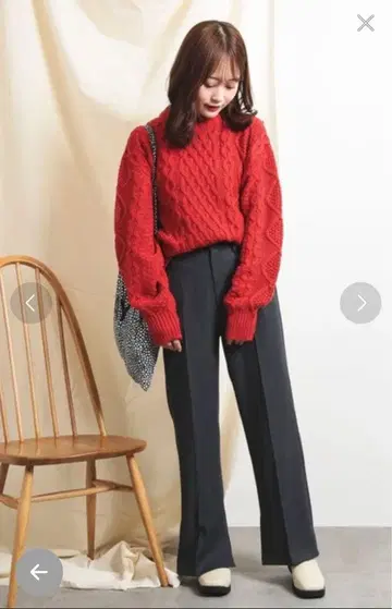 coen 니트 빨간색 M