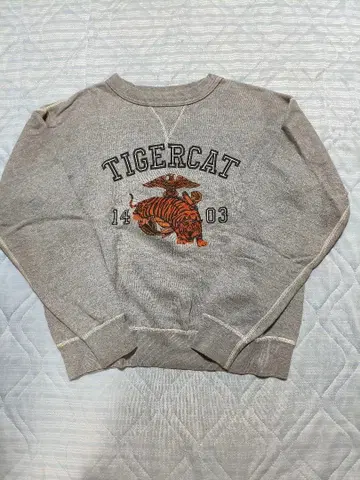 리얼 맥코이 맨투맨 타이거 프린트