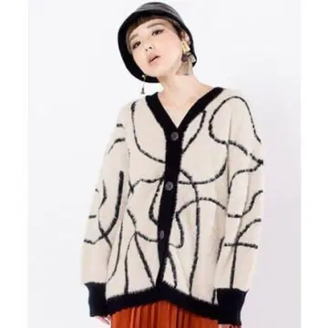 오즈모시스 2WAY 샤기 니트 가디건