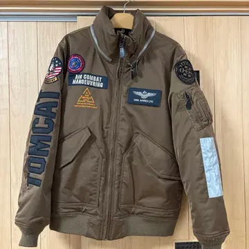 AVIREX 탑건 MA-1 플라이트 자켓 브라운 XL 컨디션 최상