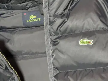 LACOSTE 라코스테 후드 부착 다운 자켓 블랙 새상품급 M