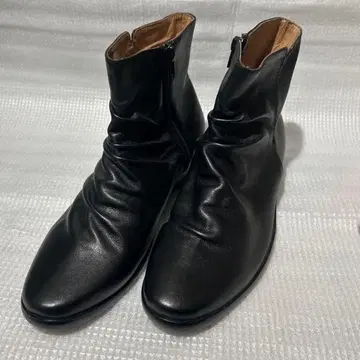 EDWARD 드레이프 가죽 부츠 41(25.0cm 상당)