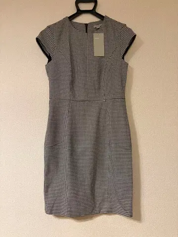 H&M 반팔 체크 무늬 원피스