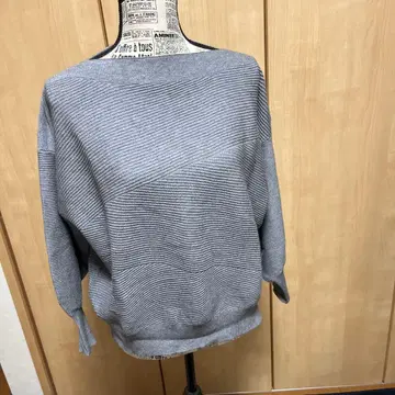 ANELALUX 바이어스 패턴 니트 풀오버 15호