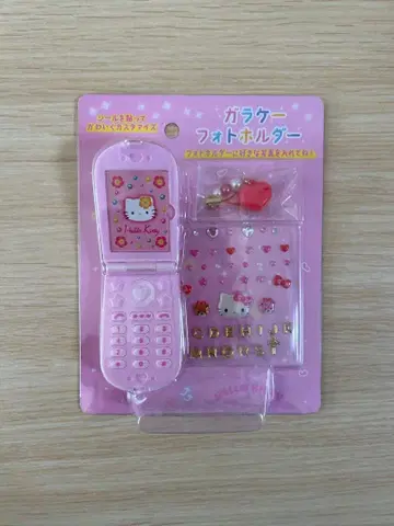 휴대폰 사진 홀더 키티 코갸루 핑크 헤이세이 레트로