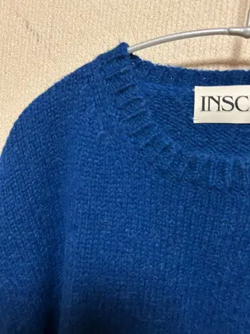 INSCRIRE 파랑 알파카 혼방 니트 스웨터